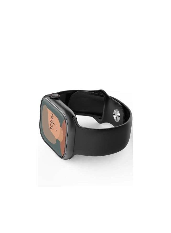 X10 Pro Max Smart Watch with AMOLED Display, Wireless Charging, Health Monitoring (Blood Sugar, Heart Rate, SpO2), Bluetooth Calling - 10th Anniversary Edition black - Image 2