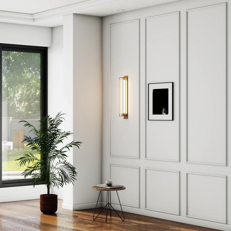 Pangda Peel and Stick Wall Molding Kit, 3D Premade Accent Molding Wainscoting Panel for Interior Wall Moulding Decor, Ready to Assemble Wainscoting Accent Panel(3 Set,24 x 72 in) - Image 4