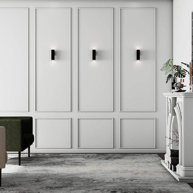 Pangda Peel and Stick Wall Molding Kit, 3D Premade Accent Molding Wainscoting Panel for Interior Wall Moulding Decor, Ready to Assemble Wainscoting Accent Panel(3 Set,24 x 72 in) - Image 3