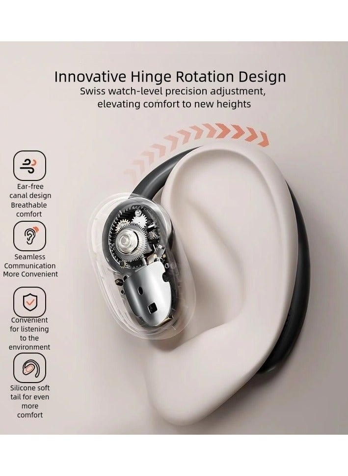 2024 New, JM05 Pro Bluetooth Earphones for Sports, Rotating Over-ear Style, Wireless, Ultra-long Battery Life, Non-in-ear Design for Sports - Image 5