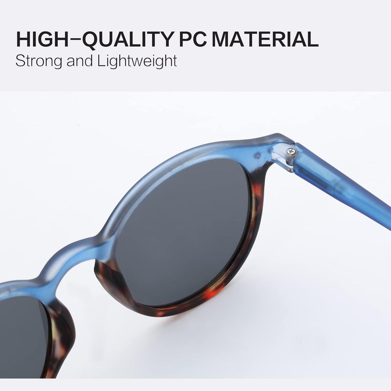 ZENOTTIC Polarized Round Sunglasses, Stylish Small Sunglasses for Men and Women Retro Classic, Multi-Style Selection - Image 5