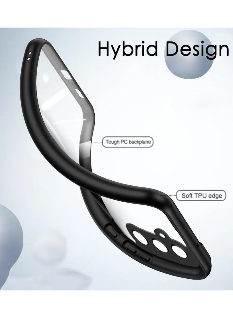 Bumper Protective Case for Samsung Galaxy A24 4G Silicone TPU Bumper Ultra Durable Ultra-Safe Camera Optimum Solution Black - Image 3