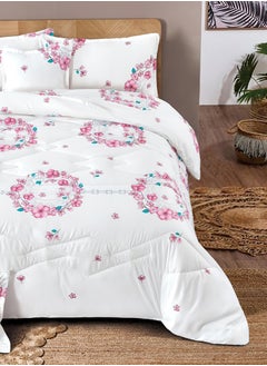 Ming Li 4 Pieces Single Size 160x210Cm Comforter Set Medium Filling Bedding Set for All Season Includes 1Comforter 1Bedsheet 1Pillow Shams and 1Cushion cases  - Image 3