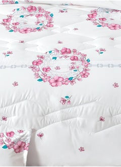 Ming Li 4 Pieces Single Size 160x210Cm Comforter Set Medium Filling Bedding Set for All Season Includes 1Comforter 1Bedsheet 1Pillow Shams and 1Cushion cases  - Image 5