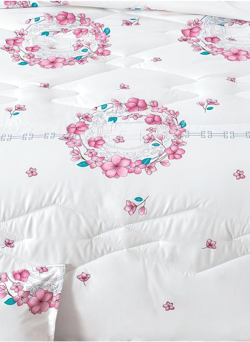 Ming Li - 4 Pieces Single Size 160x210Cm Comforter Set Medium Filling Bedding Set for All Season Includes 1Comforter 1Bedsheet 1Pillow Shams and 1Cushion cases - Image 1