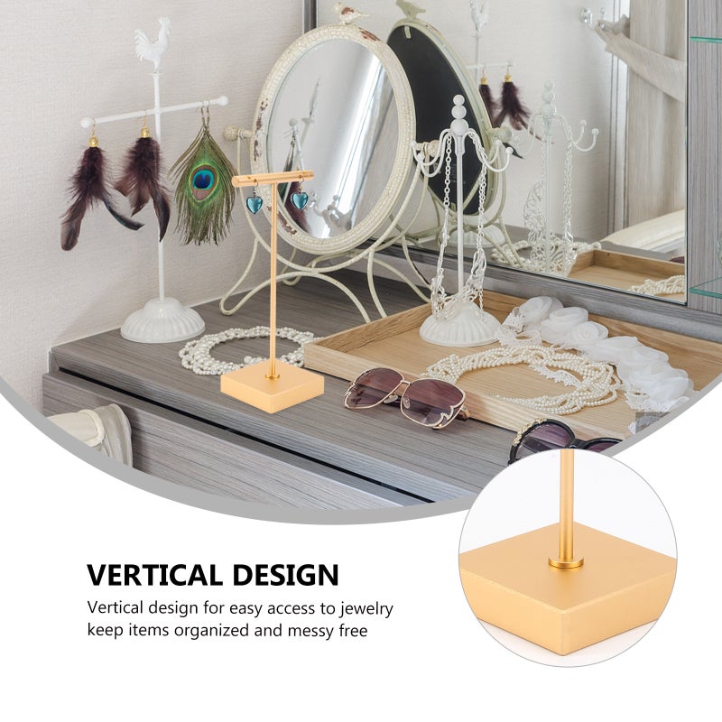1Pc T-shaped Storage Rack Earring Display Rack Jewelry Show Prop Showing Stand - Image 5