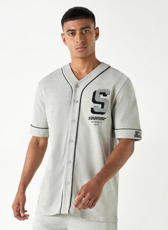 Starter Regular Fit Printed V-neck Shirt - Image 1