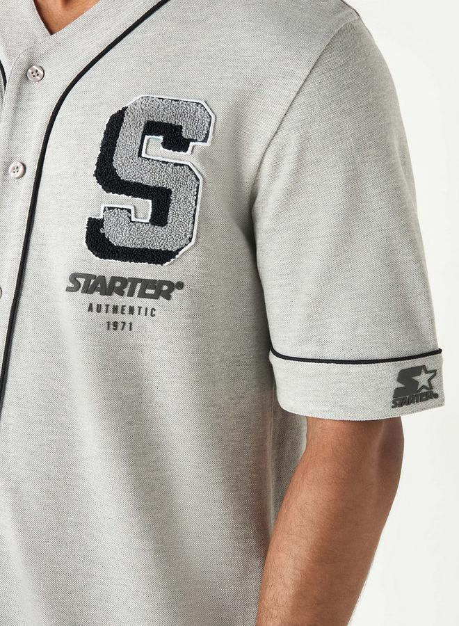 Starter Regular Fit Printed V-neck Shirt - Image 4