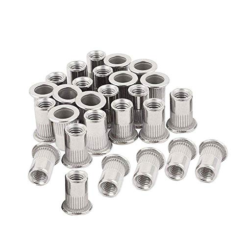 Sprite Science 40PCs 10-24 Stainless Steel Rivet Nuts Nutsert Threaded Rivet Insert Rivnuts 10-24UNC - Image 5