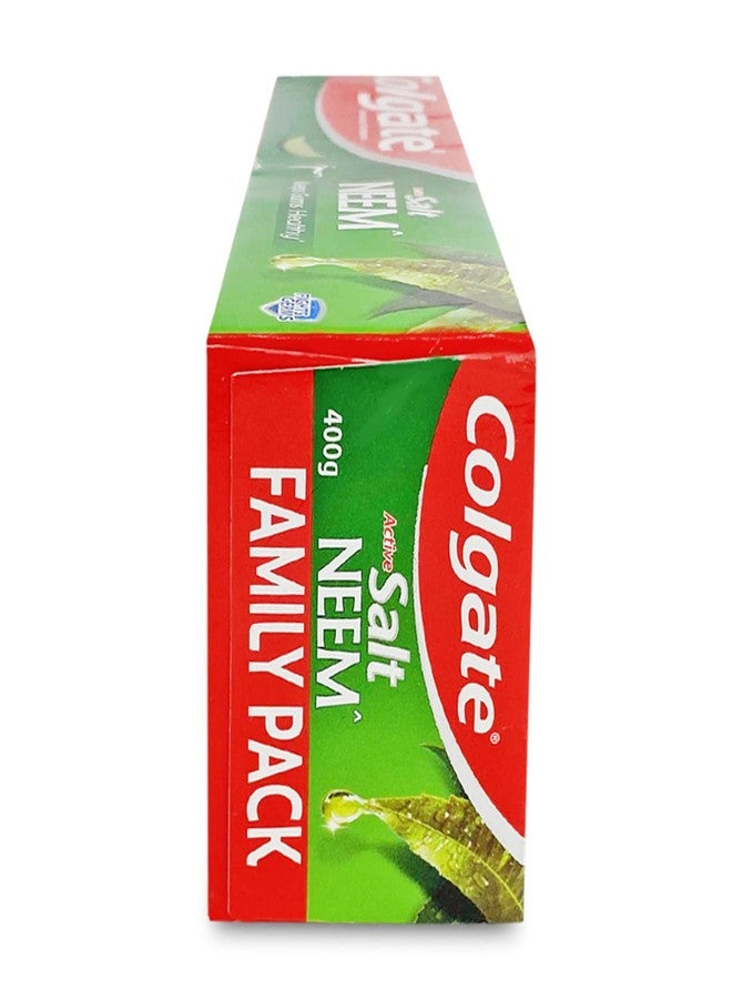 Colgate Active Salt Neem Toothpaste-400G (Family Pack) - Image 3
