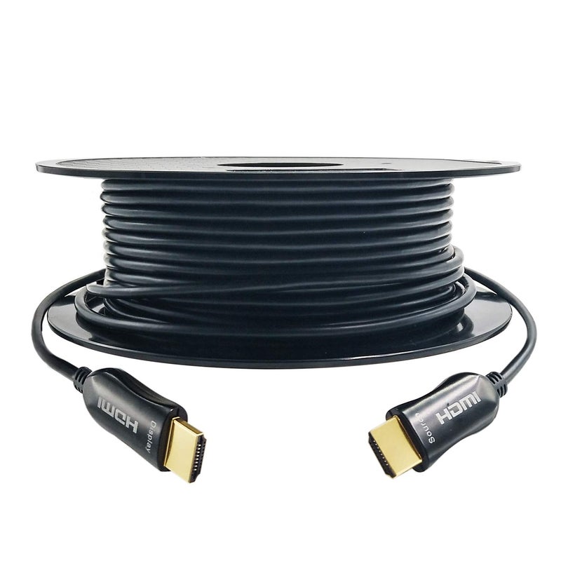 iBirdie كابل HDMI ألياف بصرية 4K من iBirdie بطول 30 قدم، 10 متر، يعمل بدقة 4K 60Hz HDR ARC، HDCP 2.2، 1440p 144Hz، سرعة عالية 18Gbps، كابل نشط اتجاهي متوافق مع Apple-TV و Ps4 و Xbox - Image 3
