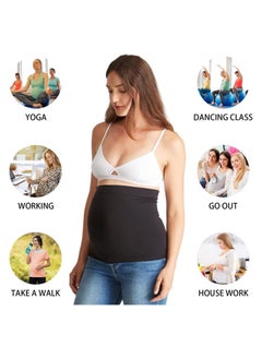 Y&D 3 Pcs Womens Maternity Belly Band for Pregnancy Non-slip Silicone Stretch Support Belt Bands Seamless All Stage of Size M  - Image 4