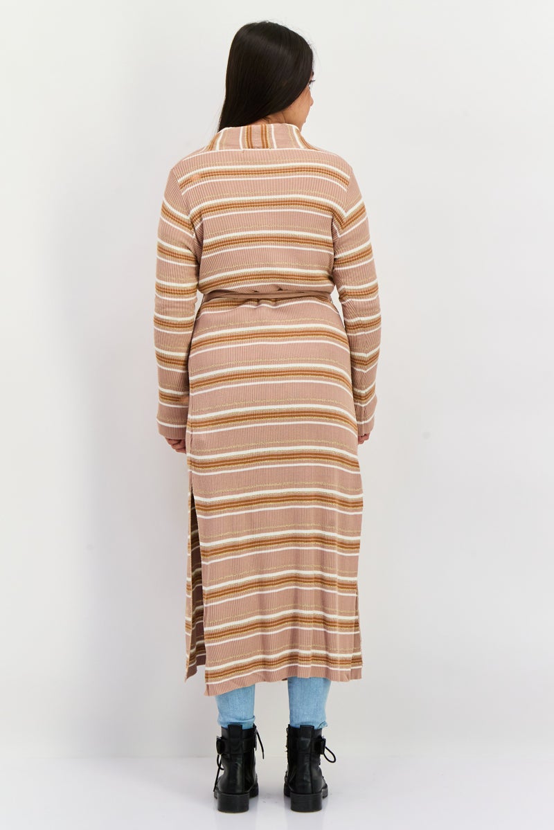Black Tape Women Stripe Cardigan, Multicolor  - Image 4