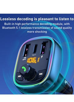 WEKOME Fast Car Charger with MP3 Bluetooth Player Black  - Image 3