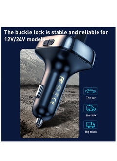 WEKOME Fast Car Charger with MP3 Bluetooth Player Black  - Image 5