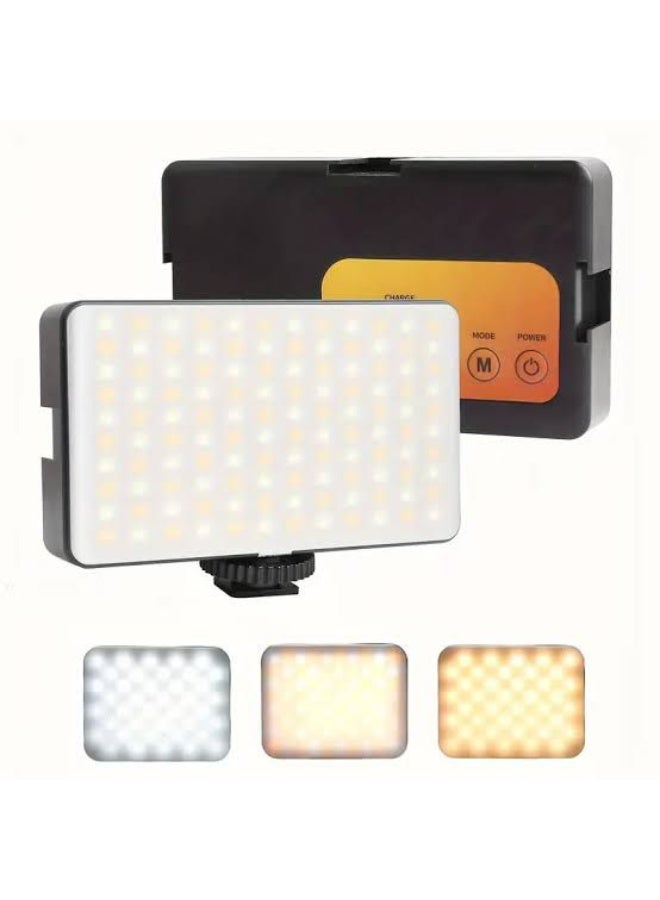 Rechargeable Square Phone Clip LED Fill Light for Photography Streaming Makeup Webcam Pocket Video Lighting-Plastic SMD LED - Image 1