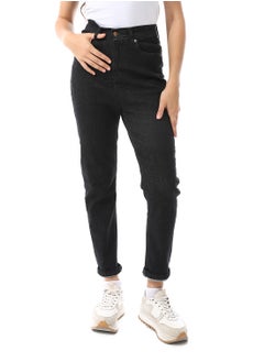 Andora Traditional Five Pockets Skinny Jeans Pants_ Black  - Image 1
