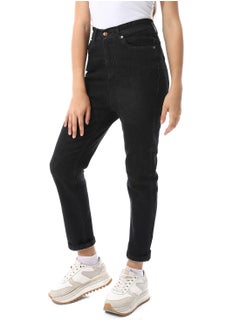 Andora Traditional Five Pockets Skinny Jeans Pants_ Black  - Image 2