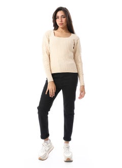 Andora Traditional Five Pockets Skinny Jeans Pants_ Black  - Image 4