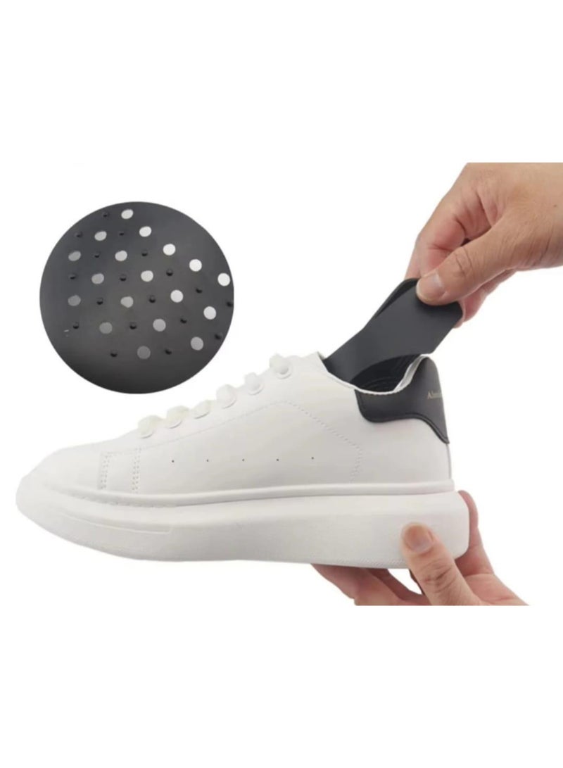 King Shoes Shield Protector for Sneakers and Athletic Shoes – Anti-Crease Shoes Accessories – Universal Toe Box Support Insert – Prevent Shoe Creases and Deformation – Trim to Fit – Durable Washable TPE Material – Breathable with 23 Ventilation Holes – Fits Most Shoe Types and Sizes – Suitable for Men and Women – Comfortable Lightweight Fit – Protects the Upper Structure of the Shoe – Maintains Shoe Shape – Reusable and Flexible Shoe Tree Style – Prevent Wrinkles and Extend Shoe Life – Ideal for Sports Shoes, Trainers, Running Shoes, Casual Shoes – Keeps Shoes Dry and Fresh – Easy to Use and Customize – Comes in Black and White Colors – Anti-Odor and Anti-Moisture Features – Great for Daily Wear or Storage – Shoe Shape Keeper for Sneakers and More – Lightweight Shoe Deformer Preventer – Trim with Scissors for Exact Fit – Protect Your Favorite Footwear from Early Wear – Keeps Your Kicks Looking New - Image 4