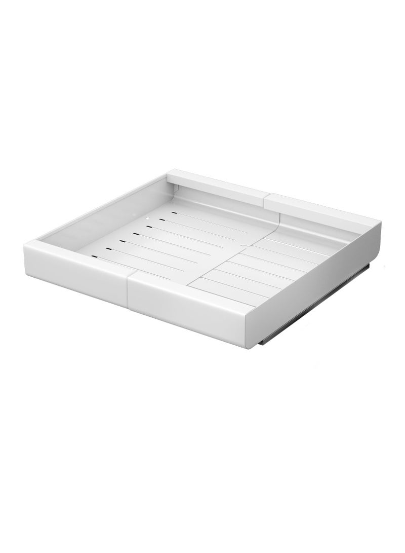Pull out Cabinet Organizer, Expandable Pull-Out Cabinet Organizer (32-48cm) - Heavy Duty Slide-Out Drawers with Adhesive Nano Film for Kitchen Base Cabinet Organization and Bathroom Storage - Image 1