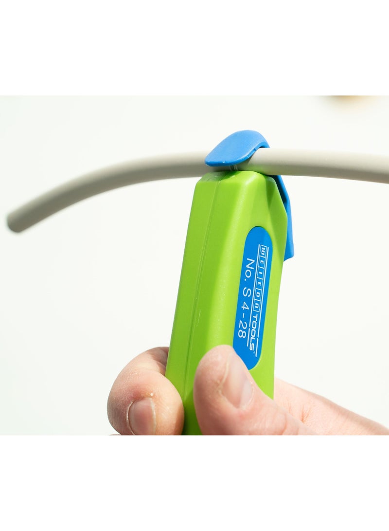 WEICON TOOLS Cable Knife No. S 4-28 Green Line | sustainable raw materials | for 4 - 28 mm | incl. retractable hook blade - Image 4