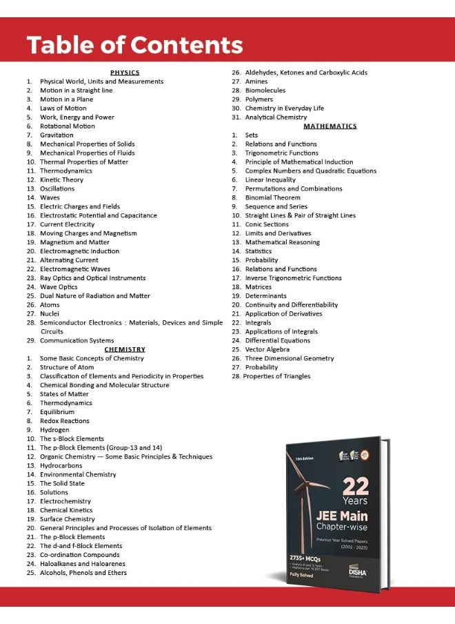 22 Years Jee Main Chapter-Wise Previous Year Solve  - Image 1
