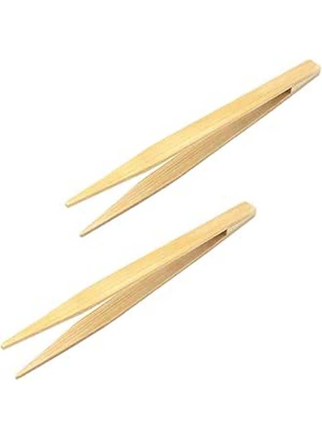 2 Pcs Reptile Feeding Tweezers Forceps with Smooth Non Burr Surface Safe for Lizards Snakes Pet Care - Image 1