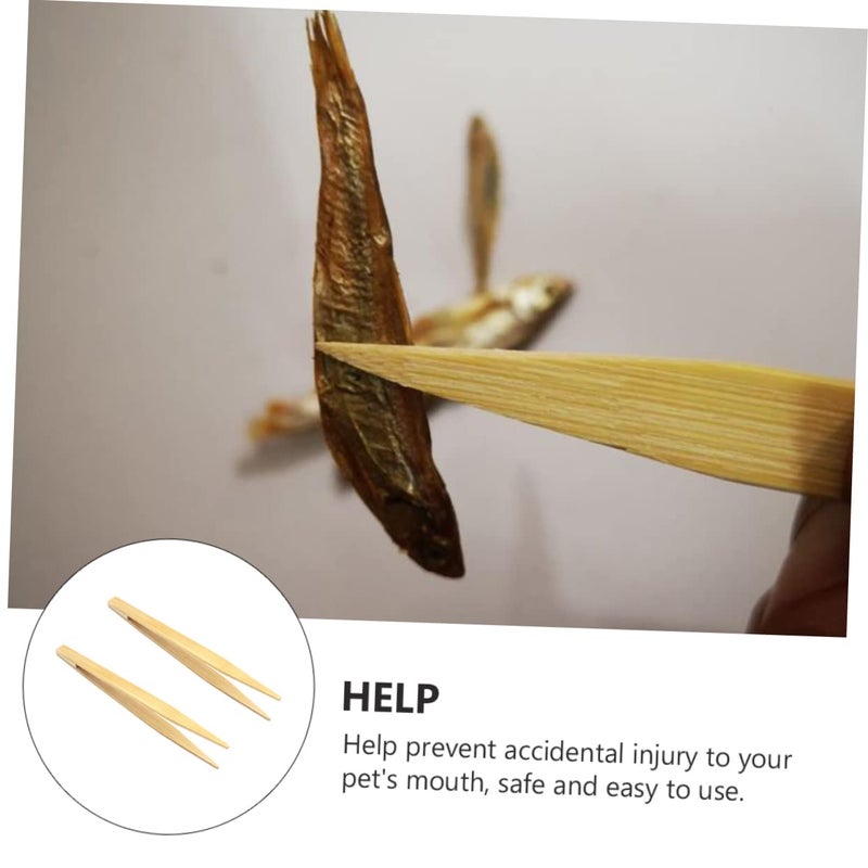 2 Pcs Reptile Feeding Tweezers Forceps with Smooth Non Burr Surface Safe for Lizards Snakes Pet Care - Image 4