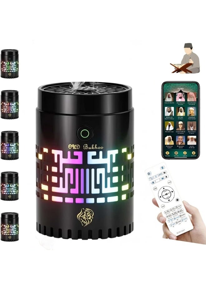 Oud Bukhoor Bakhoor Arabic Electric Incense Oud Burner with Full Quran Muslim Speaker Remote and App Control - Image 1