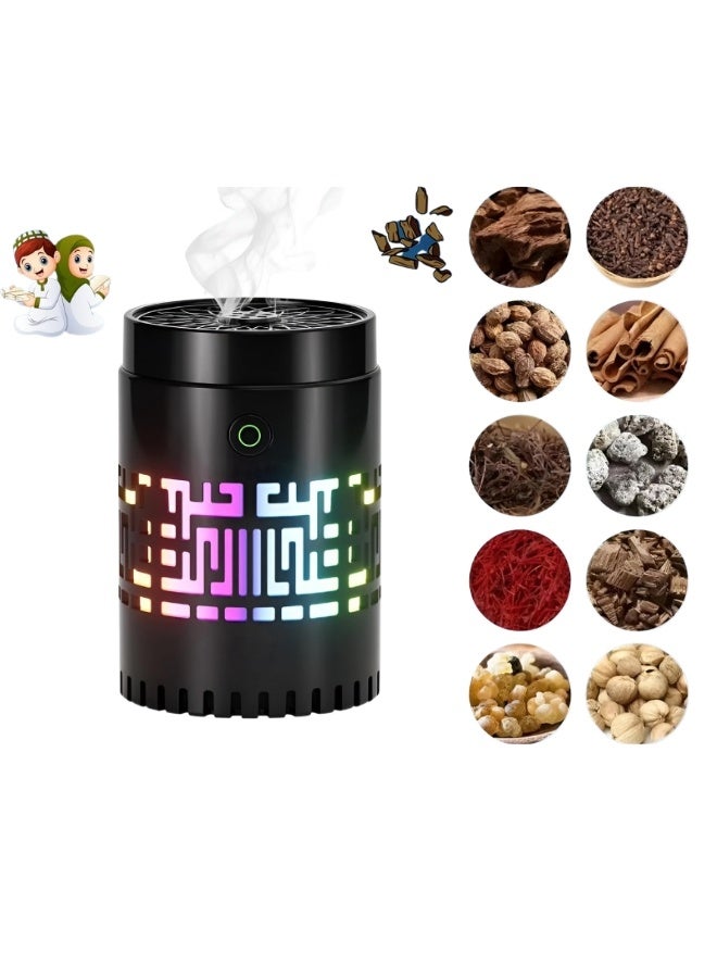 Oud Bukhoor Bakhoor Arabic Electric Incense Oud Burner with Full Quran Muslim Speaker Remote and App Control - Image 5
