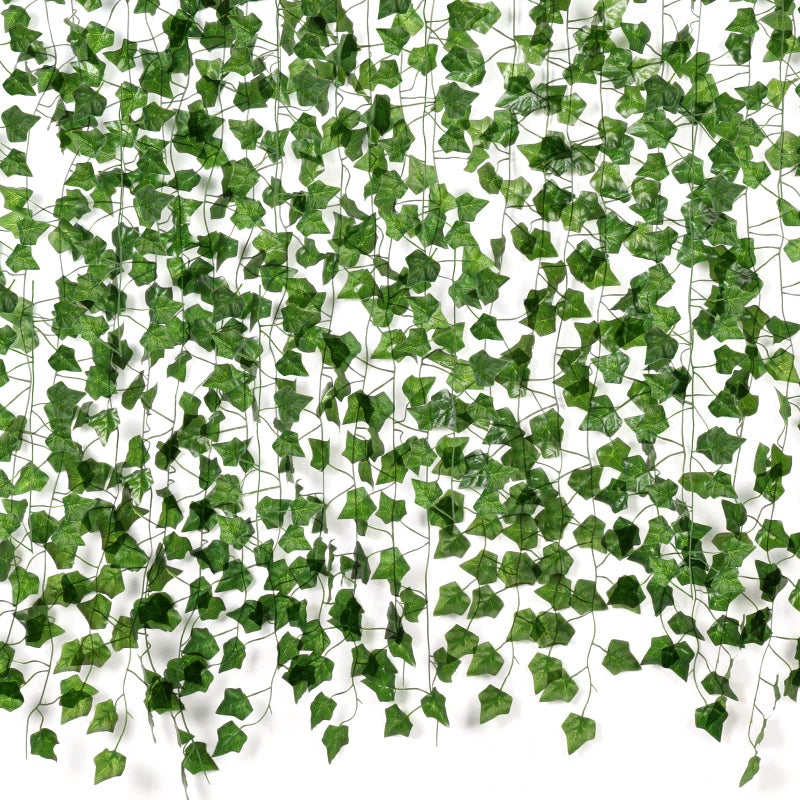 ARTKAIKE Fake Vines for Room Decor Aesthetic Artificial Plant Ivy Leaves Hanging Greenery Garlands for Home Bedroom Wall Wedding Party Decor 168FT 24PCS Vines