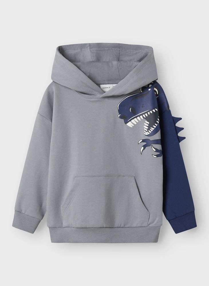 NAME IT Kids Printed Pullover Hoodie - Image 1