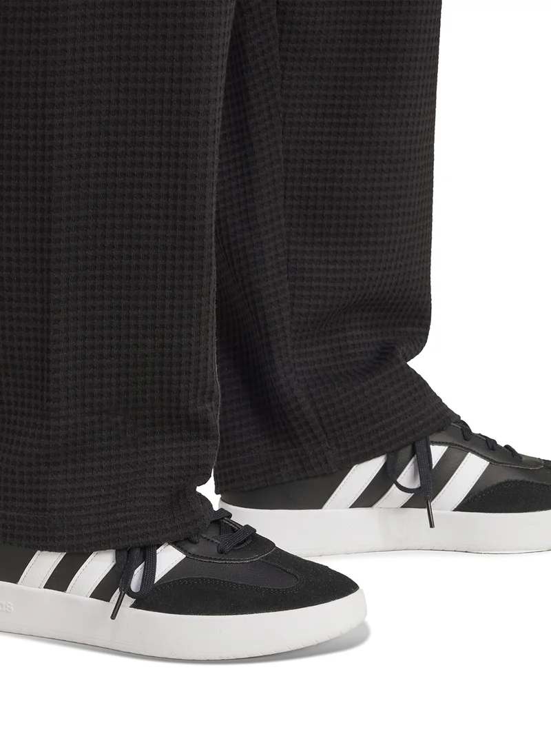 adidas بنطلون رياضي رجالي من الصوف بنمط الوافل