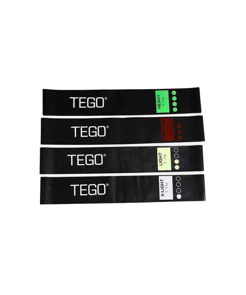 TEGO Mini Loop Resistance Bands for Strength, Mobility & Recovery | Set of 4 | Natural Rubber | Durable & Versatile | Ideal for Home Workouts, Glutes, Rehab & Stretching - Image 1