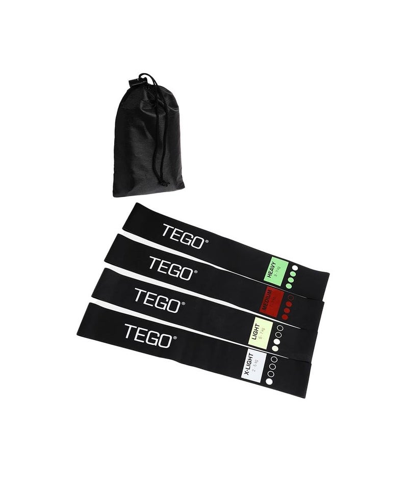 TEGO Mini Loop Resistance Bands for Strength, Mobility & Recovery | Set of 4 | Natural Rubber | Durable & Versatile | Ideal for Home Workouts, Glutes, Rehab & Stretching - Image 2
