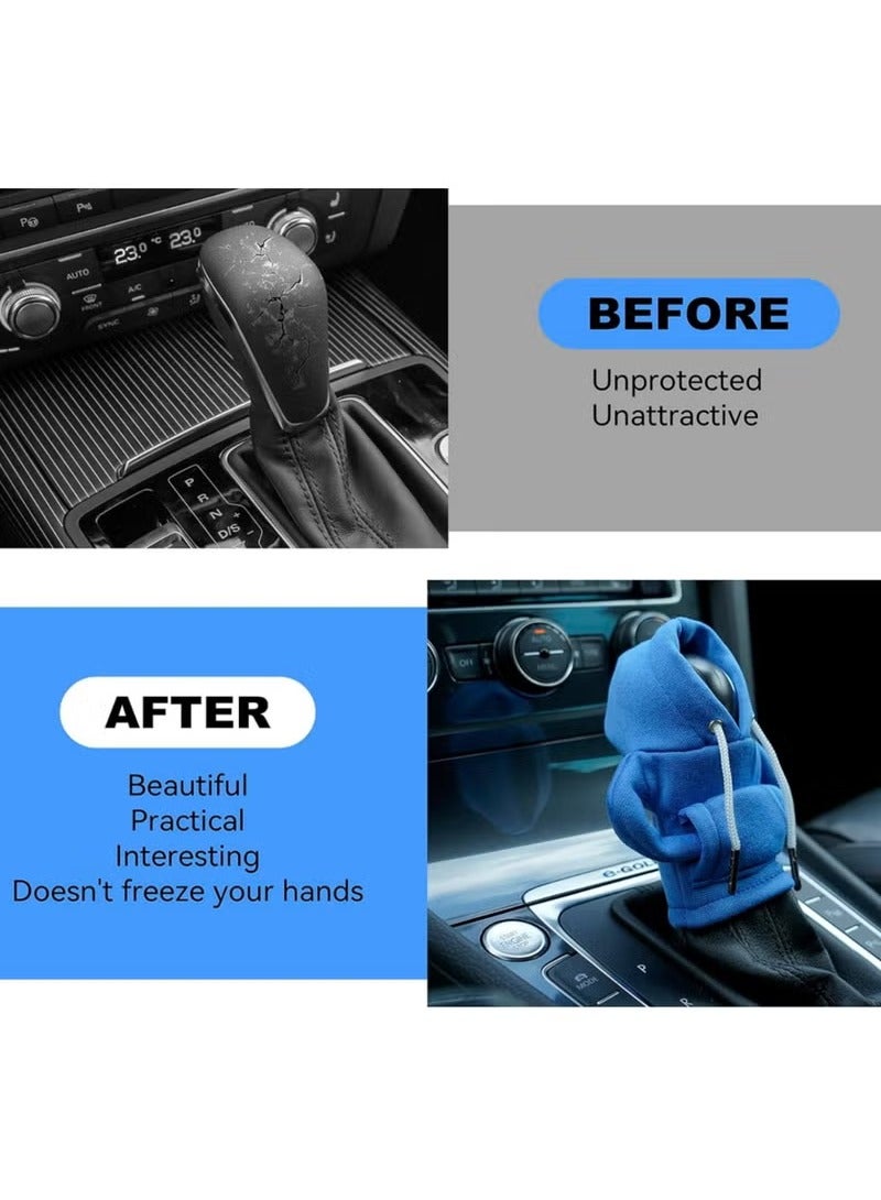 Generic Gear Shift Cover, Car Gear Shift Cover Hoodie, Mini Hoodie for Car Shifter, Shift Knob Cover, Automotive Interior Accessories, Shift Knobs Fashionable Hooded Shirt Car  - Image 3