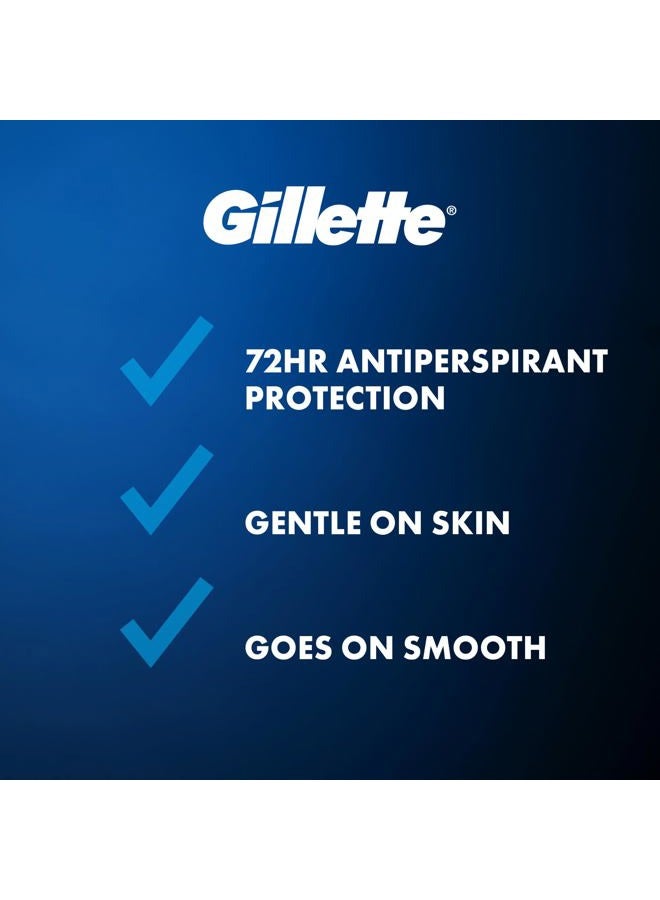 Gillette مزيل العرق ومضاد التعرق للرجال من Clinical Strength، حماية من العرق لمدة 72 ساعة، تركيبة ناعمة منعشة للغاية، 1 علامة تجارية سريرية للرجال، 1.7 أونصة (عبوة من 3 قطع) - Image 2
