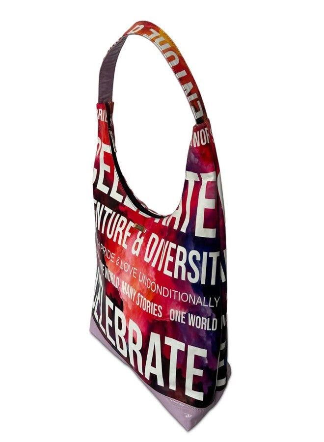 STRUTT Colorful Hobo Bag for Women Stylish & Spacious Big-Size Tote Bag Lightweight, Waterproof & Durable Shoulder Handbag - Pride - Image 4