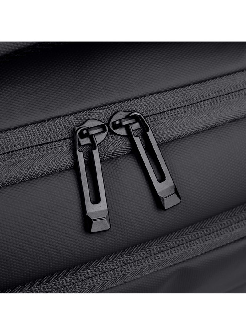 HIKE Durable Unisex Laptop Backpack Water Resistant Daypack with Built in USB Port and Separate Laptop Compartment for Travel/Business/College, HK2805-Black - Image 5