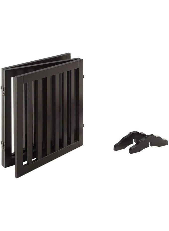 Unipaws Standing Pet Gate for Dogs and Cats – Freestanding Foldable Wooden Pet Barrier Fence for Indoor Use – Step-Over Dog Gate for Doorways, Hallways, and Stairs - Image 4