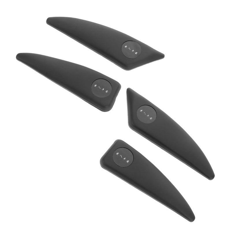 4 Car Door Edge Protectors Collision Trim Durable Scratch Prevention Easy Installation Strong Adhesive All Seasons Black - Image 2