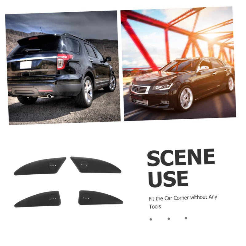 4 Car Door Edge Protectors Collision Trim Durable Scratch Prevention Easy Installation Strong Adhesive All Seasons Black - Image 4