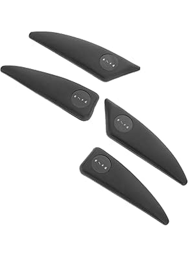 4 Car Door Edge Protectors Collision Trim Durable Scratch Prevention Easy Installation Strong Adhesive All Seasons Black - Image 1