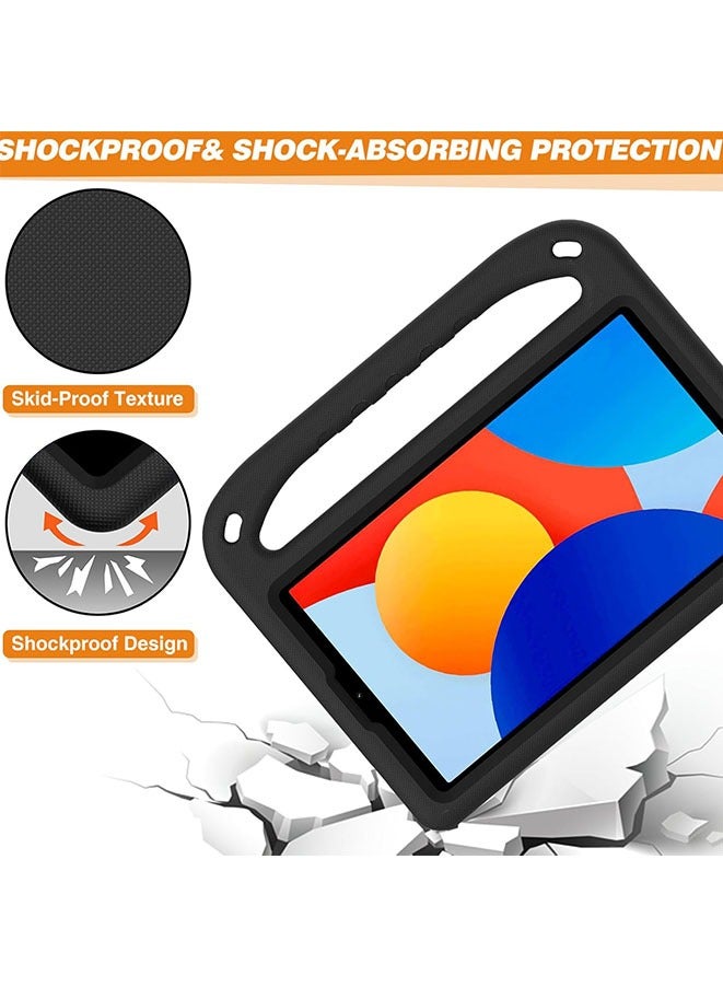 غطاء Redmi Pad SE مقاس 8.7" 2024، صديق للأطفال، خفيف الوزن، مصنوع من EVA، مضاد للصدمات، حماية من السقوط، مع مقبض وحامل (أسود) - Image 5