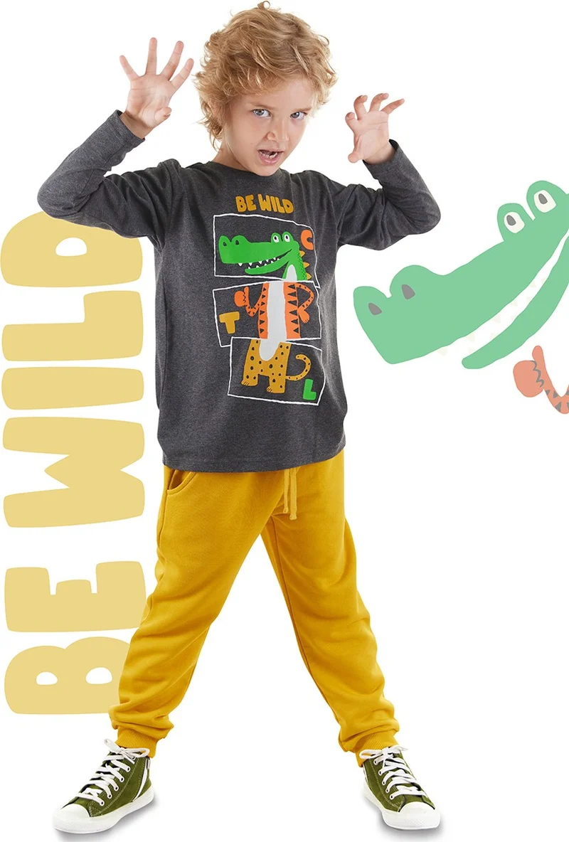 Denokids Be Wild Boy T-Shirt Pants Set