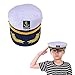 Welecom Sailor Captain Hat Embroidery Boat Ship Sailor Hats Adjustable Navy Hat Children - Image 3