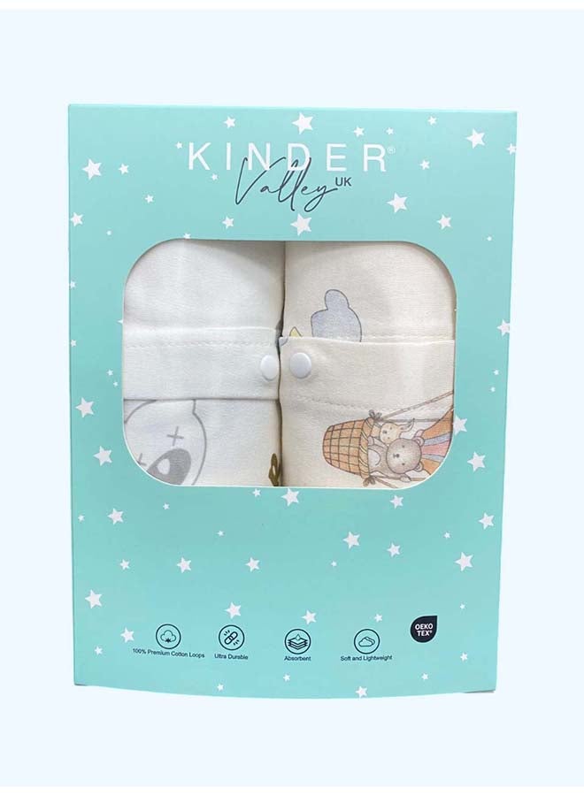 Kinder Valley 2pc-Set - Full Sleeves Romper - Hot Air Balloon/Teddy - Image 4