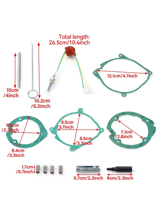 13pcs 2KW 5KW 12V Car Truck Boat Diesel Parking Heater Repair Kit with Ignition Plug - Image 2