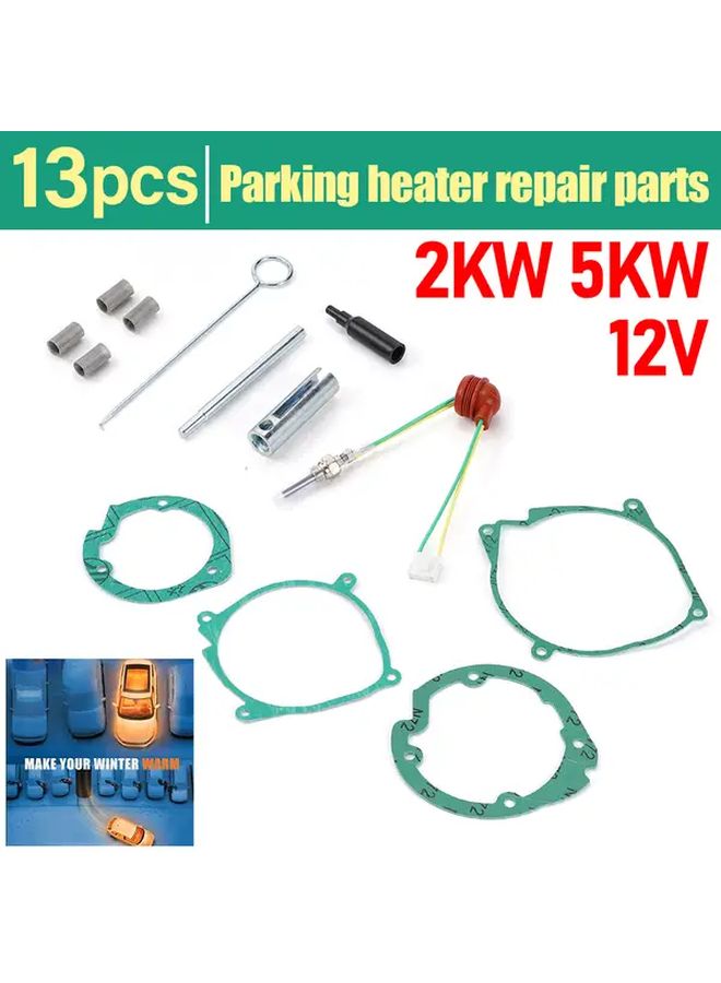 13pcs 2KW 5KW 12V Car Truck Boat Diesel Parking Heater Repair Kit with Ignition Plug - Image 1